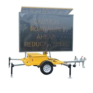 Outdoor Mensagem Variável Sinais Mobile Led Screen Board Dynamic Message Signs Display ADVERTISEMENT TRAILER