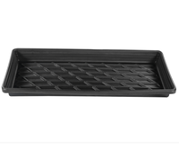 Bain de pieds pour bétail de 76 pouces avec structure en plastique résistant aux chocs pour la désinfection des sabots, baignoire à pieds pour vaches