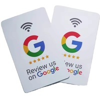 Silone Nfc Card Business TikTok Google Review Card PVC NFC Tap Social RFID Cards Business