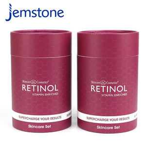 Boîte d'emballage de soins de la peau en carton rigide artisanal de marque privée de luxe avec logo Emballage en tube en papier - Product Image 2