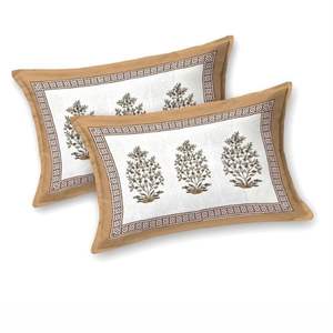 100% Organic Cotton <b>White</b> With Blue Floral Printed <b>Bed</b> <b>Spread</b> - Product Image 6