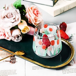 Ly thủy tinh hoa tulip sáng tạo - Trong suốt 385-390ml, có thể tái sử dụng, dùng cho tráng miệng & đồ uống như mousse, sữa, nước ép, sinh tố - Product Image 3