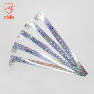 Disesuaikan populer Glitter sekali pakai identifikasi Gelang Laser hologram gelang plastik vinil gelang untuk Festival - Product Image 6