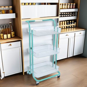 Iron Utility Cart for Storage Versatile Use in Kitchen Living Room Bedroom-for Snacks Sundries - Product Image 4