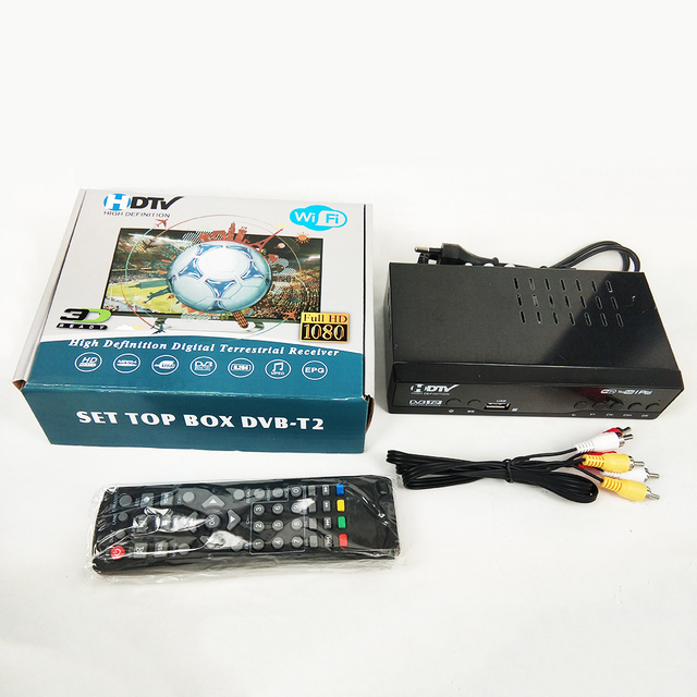 SYTA Decodificador Tdt Receptor Tv Digital Dvb T2 7 Botones