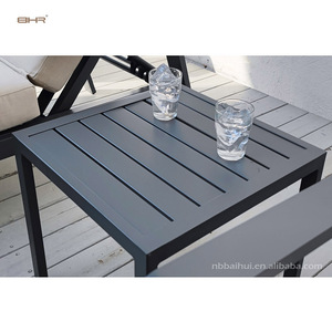 Lettino Prendisole Regolabile in Alluminio BHR, Sdraio da Esterno per <span class=keywords><strong>Piscina</strong></span>, Spiaggia e Giardino, Resistente alle Intemperie - Product Image 6