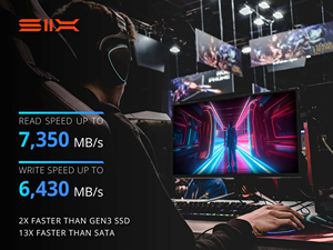 SIX X7400 Pro Notebook M.2 PCIe 4.0 X4 NVMe SSD 512GB 1TB 2TB 4TB Kapasitas Tinggi Dilengkapi 3D TLC 7357MB/s Baca 6434MB/s Tulis - Product Image 5