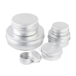 Custom Printing Cosmetic Round Edge Small Lip Balm Jar Metal Round Tin Box Aluminum Can