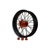 Set Roda 17 16 Inch untuk EXC 2017, Velg Aluminium CNC, Hub Supermotard Motard, Part Roda Motor Trail Balap