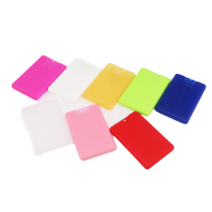 Mini siyah beyaz el dezenfektanı cep parfüm 20ml kredi kartı sprey şişesi - Product Image 5