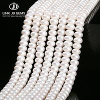 Perles de culture d'eau douce naturelles blanches de qualité supérieure JD GEMS 6A, formes irrégulières en bouton de 3-10 mm, haute qualité, vente en gros