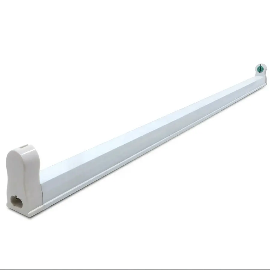 Tubo de iluminación T8, base de plástico con lámpara de enchufe de balasto, 10W, 15W, 20W, 30W, 40W, 110v, 220v, 600mm, 90mm, 1200mm