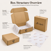 Boîtes en carton ondulé kraft pour l'expédition de vêtements, avec logo, en papier de soie recyclé à 100 % pour l'e-commerce, fabriquées en Chine