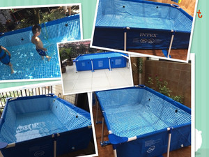 <span class=keywords><strong>Intex</strong></span> 28273 Meilleure Vente 4.5M X 2.2M X 0.84M Cadre Rectangulaire PVC <span class=keywords><strong>Piscine</strong></span> Familiale pour Adultes Enfants Animaux En Acier Inoxydable - Product Image 2