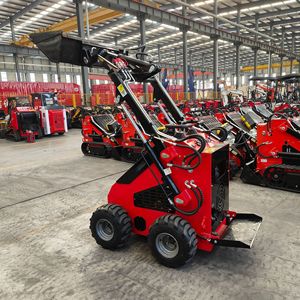 400 किलोग्राम 600 किलोग्राम 1 टन मिनी स्किड स्टीड लोडर 4 व्हील लोडर कार कार कार कार - Product Image 3