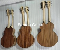 Guitare acoustique électrique personnalisée avec table en bois de koa massif, style PS, modèle Ritchie Sambora, 6+12 cordes, manche double KOA