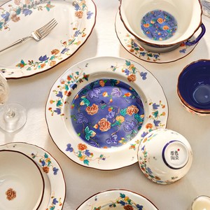 Luxury New-style Chinese Porcelain Tableware <b>Set</b> Includes Bowls Home Use Gift for Housewarming Wedding Dishwasher <b>Microwave</b> Safe - Product Image 2