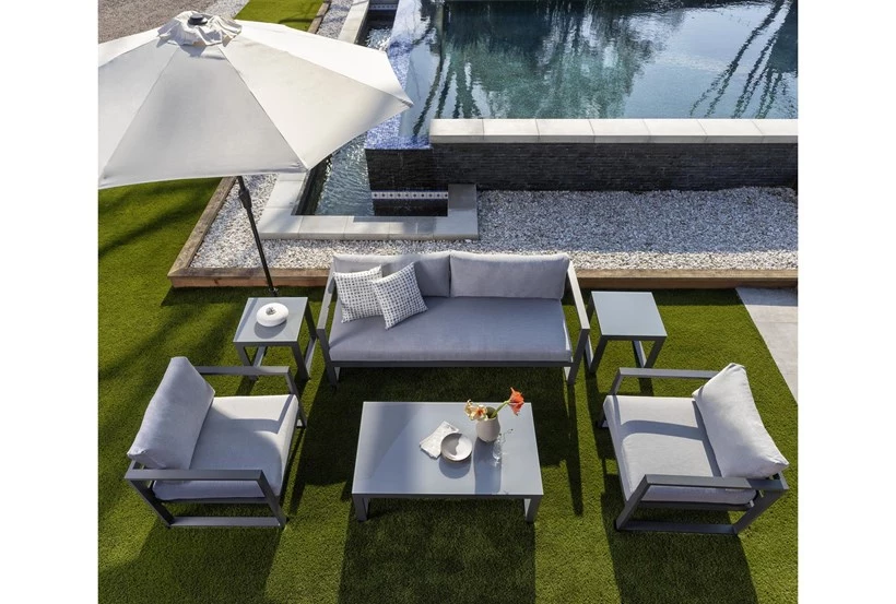 Garden high quality Meta aluminum alloy l chair  Outdoor Lounge Chair