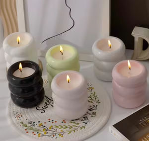 Vela Aromática de Cerámica con Forma de Donut, Linda y Artesanal, Vela de Aromaterapia de Lujo para Decoración del Hogar, Venta al por Mayor - Product Image 3