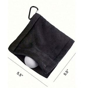 Custom Golf Ball Cleaning Towel Outdoor Sports Cleaner Accessories Golf Club Wiping Cloth Golf Pocket Towel with D <b>Clip</b> - Product Image 2