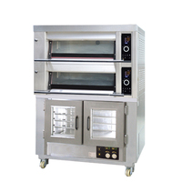 Nouveau Four Électrique Encastrable avec Boîte de Fermentation Intégrée pour Cuisson du Pain et des Pizzas, à 2 Niveaux, Grande Capacité