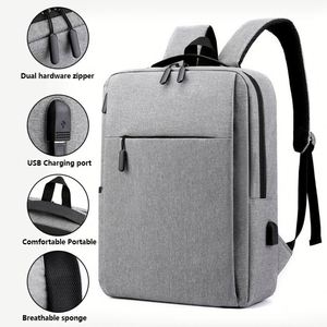 Sac à dos multifonctionnel pour homme avec logo personnalisé, antivol, pour voyages, collège, en polyester, pour ordinateur portable, Mochilas, sacs à dos - Product Image 2
