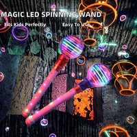 Baguette Magique LED Multicolore pour Enfants, Jouet en Plastique Lumineux Clignotant pour Fêtes, Cosplay et Accessoires de Concert