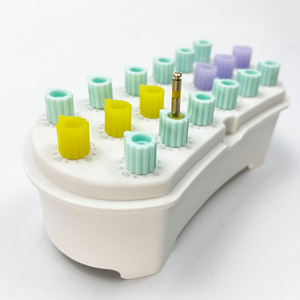 Dentipark 18-Hole Cleaning And Storage <b>Box</b> For Dental Instruments Home Use Manual Operation Green And White Model - Product Image 2