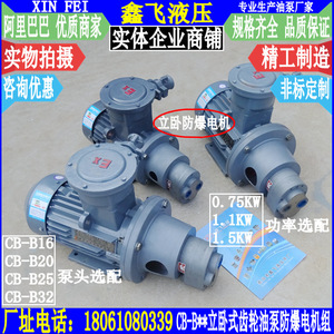 Unidad de Motor a Prueba de Explosiones CB-B16JZ B20JZ B25JZ B32JZ, Bomba de Tornillo de Aceite para Engranajes Vertical y Horizontal - Product Image 1