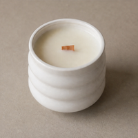Vente en gros de décorations pour la maison, tasses en céramique personnalisées parfumées, bougies d'aromathérapie, bougies parfumées à la cire de soja, 150 g