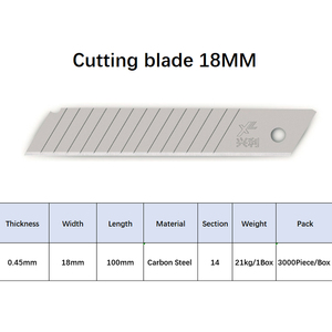 OEM, высокое качество, 14 секций, очень острые, из углеродистой стали, с защелкиванием, 18 мм, коробка, режущие лезвия, набор для быстрого и легкого ножа - Product Image 2