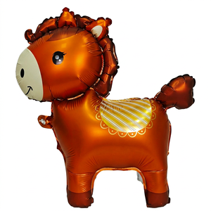 Durable Animated Animal Foil <b>Balloons</b> <b>Walking</b> Wheels Ropes-Elephant Unicorn Lion Rabbit Designs for Adult Parties Promotions - Product Image 1