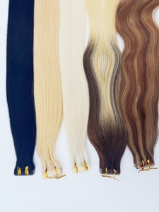 Extensiones de Cabello Remy Virgen Europeo con Cinta Adhesiva, Envío Inmediato, Alta Calidad, Trenzas Invisibles, Venta al Por Mayor, Liquidación - Product Image 4