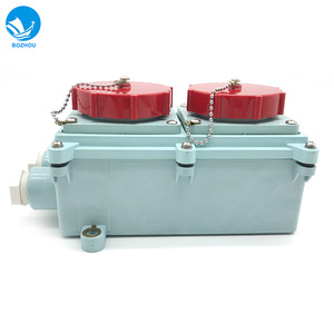 Prise double rouge RSIL2-3, norme IEC, marine, industrielle, en verre, niveau IP55 IP44, 125A 16A, Afrique du Sud, Chine - Product Image 2