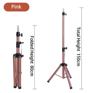 Регулируемый металлический и Пластиковый штатив для парика, манекен для головы, парикмахерский инструмент для обучения парику - Product Image 4