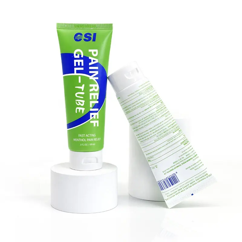 Csi Oem 4% Menthol Cooling Plaatselijke Pijnstillende Pijnstillende Gel Crème Tube Voor Pijnlijke Spierrugpijn