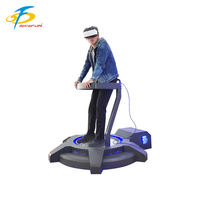 Petit simulateur de réalité virtuelle 9D, machine à secouer, plateforme debout avec construction en acier métallique pour parc à thème intérieur