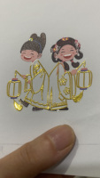 Etiquetas Autoadhesivas Personalizadas XUNJIE con Logotipo, Estampado Dorado, Impresión por Transferencia UV, Forma Irregular, Embalaje Zhejiang