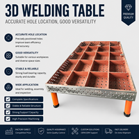 Table de soudage nitridée 3000x1500, établi de soudage modulaire 3D flexible et robuste