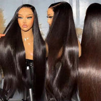 Perrruques Vietnamiennes Lisses Os 100% Cheveux Humains Fournisseurs SDD Super Double Drawn Brutes Prêtes à Porter Pré-Coupées HD Perruques Frontales Glueless en Dentelle