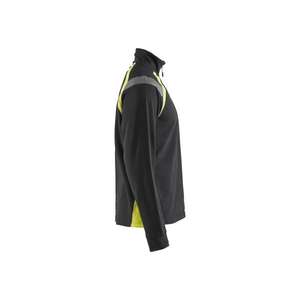 BLAKLADER - 3432115899334XL Sweat avec demi-zip Noir/Jaune haute visibilité-EAN 7330509595602 HI-VIS WORKWEAR - Product Image 4