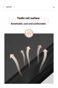 Cama para perro grande y elevada para viajes de camping en verano, camas para mascotas elevadas con marco de acero portátiles modernas, sólidas, transpirables y extraíbles - Product Image 6