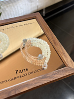 Bracelet en cristal naturel Sinyore - Pierre de lune laiteuse