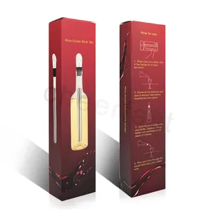Best Selling 3-In-1 Red Wine Chiller Stick And Wine Chilling And Wine Pourer With Cooler Stick Gift Set