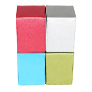 Boîte de rangement pour cartes en PU avec motif <span class=keywords><strong>Spiderman</strong></span> noir, facile à nettoyer, avec logo personnalisé, pour la collection et la protection des cartes - Product Image 3
