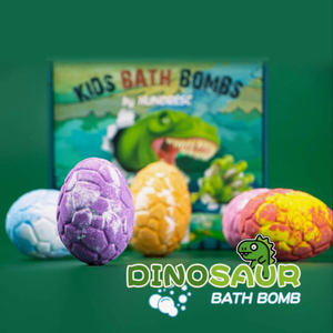 Provet Set hadiah bom mandi bola telur dinosaurus bahan alami fizza mandi beraroma Label santai - Product Image 2