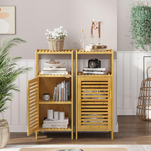 Gabinete <span class=keywords><strong>de</strong></span> Almacenamiento <span class=keywords><strong>de</strong></span> Bambú Natural Ecológico SYT, Resistente a la Humedad, Robusto, <span class=keywords><strong>para</strong></span> <span class=keywords><strong>Toallas</strong></span>, <span class=keywords><strong>para</strong></span> <span class=keywords><strong>Baño</strong></span>, Dormitorio, Uso en Hoteles - Product Image 1