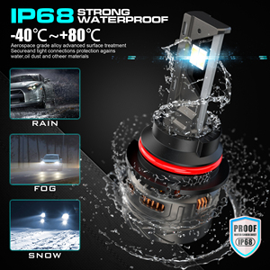 หลอดไฟหน้า LED รุ่น 9004 S V32 กำลังไฟสูง 155 วัตต์ แบบลำแสงคู่ ใช้แทนหลอดฮาโลเจนสำหรับรถยนต์ ใช้กับรถมัสแตง ปี 2012 - Product Image 5