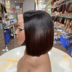 Bone Straight Human Hair Short <b>Bob</b> <b>Wigs</b> SDD 6 Inch 4 by 4 Closure 100% Human Hair <b>Wigs</b> - Product Image 2