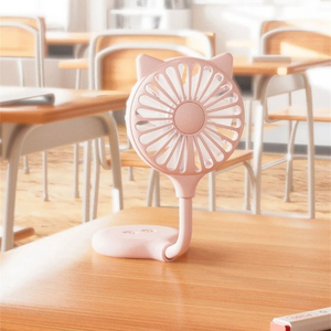 Poche de ventilateur de bureau USB pliable pratique pour le voyage à l'extérieur à l'intérieur avec ventouse pour application en voiture - Product Image 4